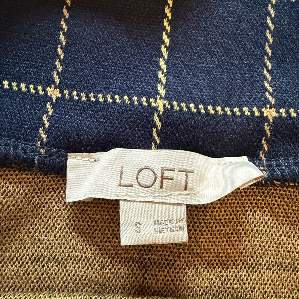 LOFT Plaid Pull On Flippy Skirt NWOT - Picture 5 of 8